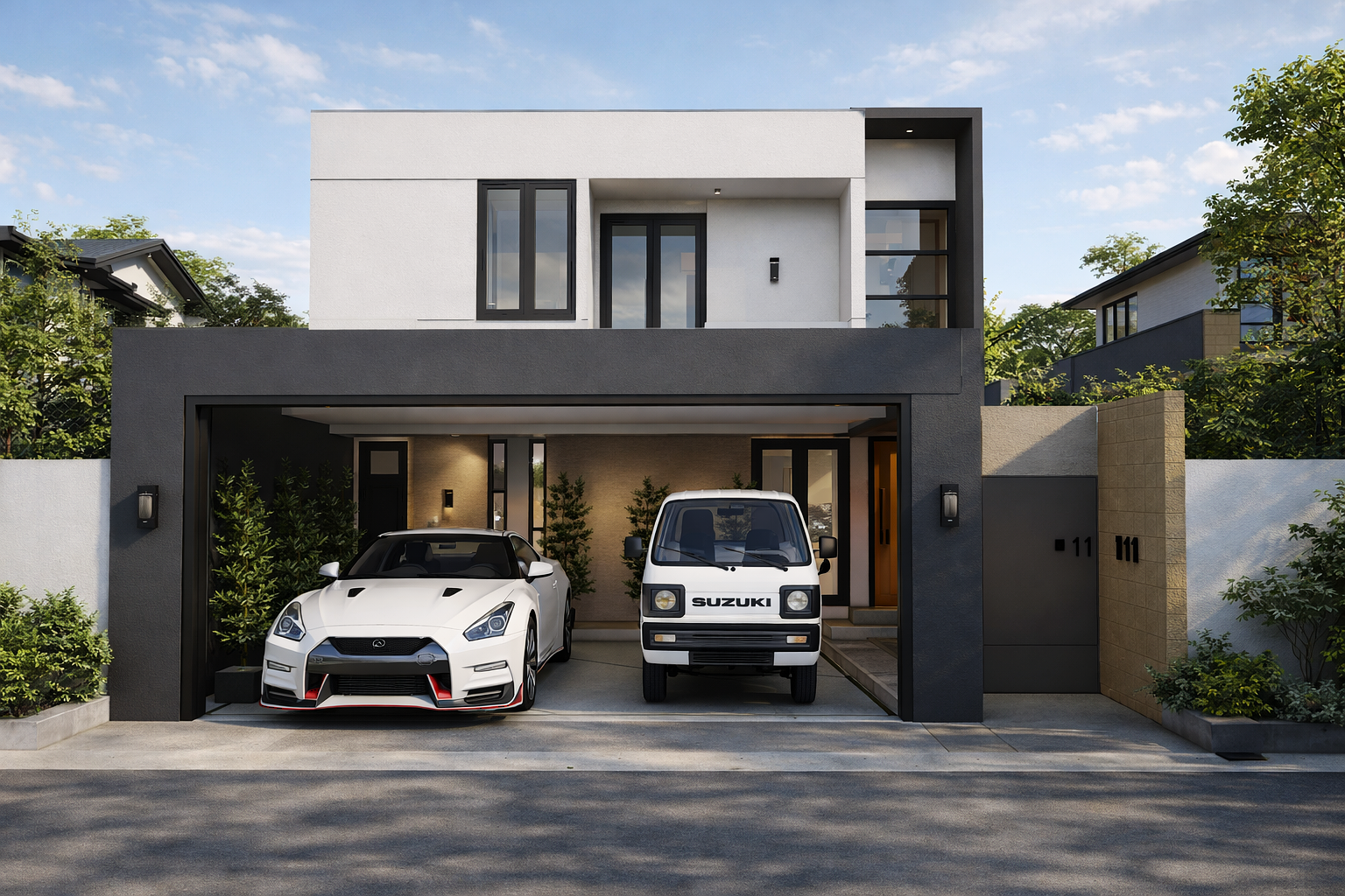 Exteriér modernej vily